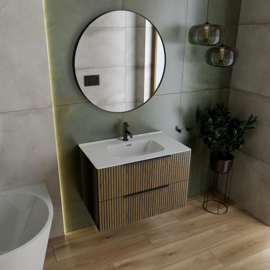 Oklahoma Black Vanity Unit Basin Bathroom Store Ireland