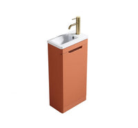 Accera Mini Floor Standing Vanity Unit - Bruciata Orange - Bathroom Store Ireland