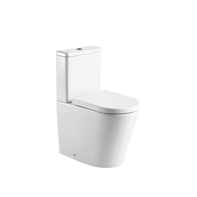 Ferrara Plus Rimless Close Coupled Toilet – Short Projection D-Shape (Semi-Comfort Height 46.5cm)