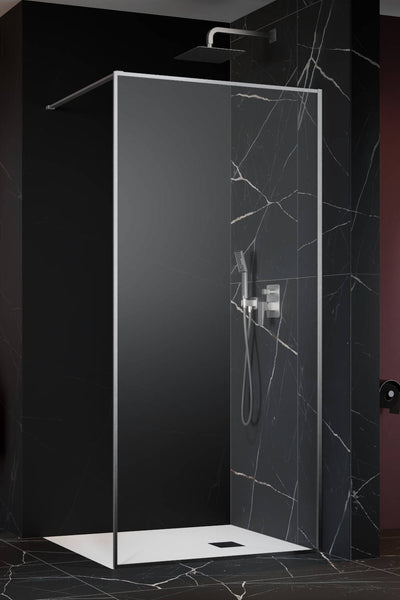 Modo F II Wetroom Screen - Brushed Nickel - Additional Image