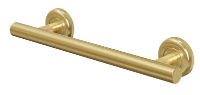 Melbourne Round Grab Rail - Brushed Brass / 350mm