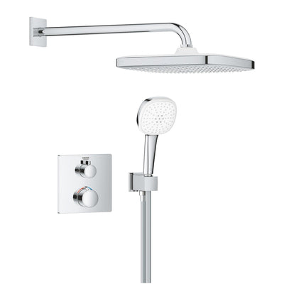 GROHE Grohtherm Tempesta 250 Cube concealed thermostatic shower system