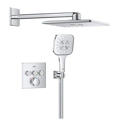 GROHE Grohtherm SmartControl Rainshower SmartActive 310 Cube concealed shower system