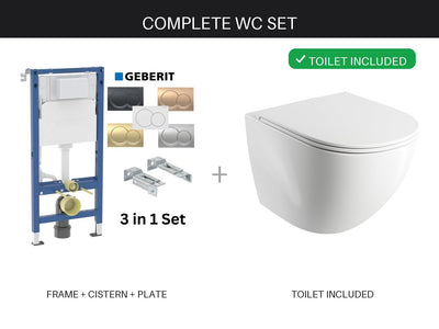Complete WC set – toilet included