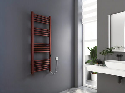 Paloma Electric Towel Warmer 1200 x 500mm - Brushed Bronze