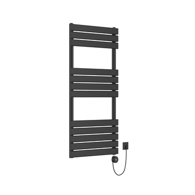 Queenstown Electric Pre-Filled Towel Rail 1200 x 450mm - Matte Black