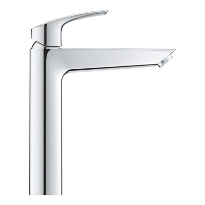 GROHE Eurosmart Basin Mixer XL-Size in chrome - side view showing the tall body and raised spout