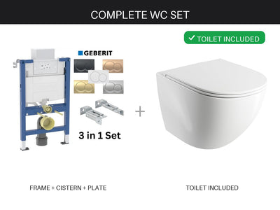Complete WC set – toilet included