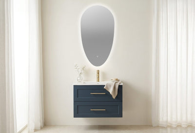 Jacob Teardrop Backlit LED Bathroom Mirror - 500 x 900 x 30mm
