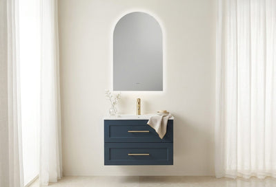 Sylvie Arched Backlit LED Bathroom Mirror - 500 x 800 x 30mm