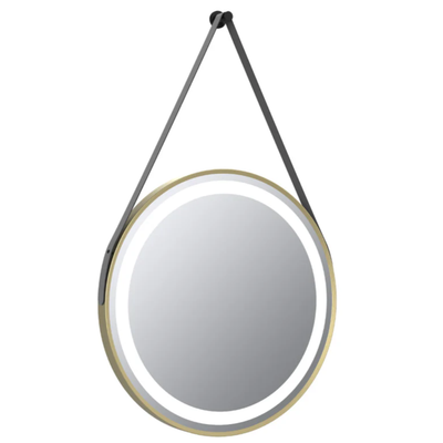 Delilah 60cm Round LED Bathroom Mirror with Strap