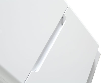 Monza Floor Standing Vanity Unit & Basin - White Gloss - 600mm
