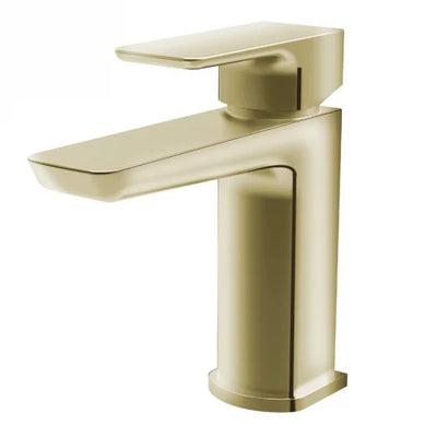 Gulietta Swansea Brushed Brass Basin Mixer Tap & Waste