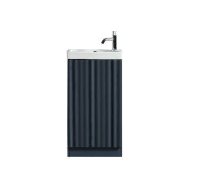 Flauto Mini Cloakroom Vanity & Basin - Midnight Shadow - 460mm