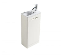 Accera Mini Floor Standing Vanity Unit - Silk White - Bathroom Store Ireland