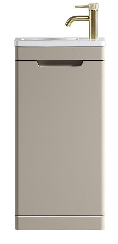 Acerra 400mm Cloakroom Vanity & Basin - Soft Coffee - 400mm