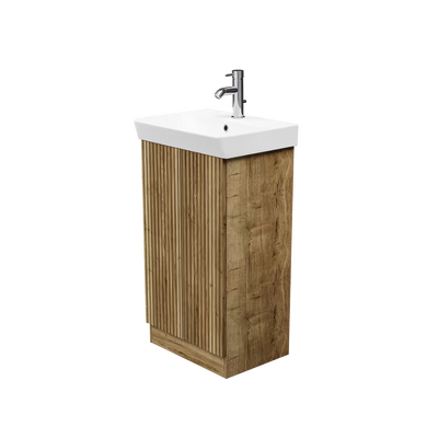 Soho Oak Floor Standing Unit & Basin