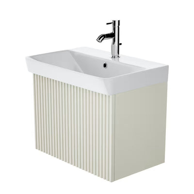 Soho Beige 600mm Wall Hung Unit & Basin