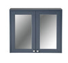 Merrion 800mm mirror cabinet in navy