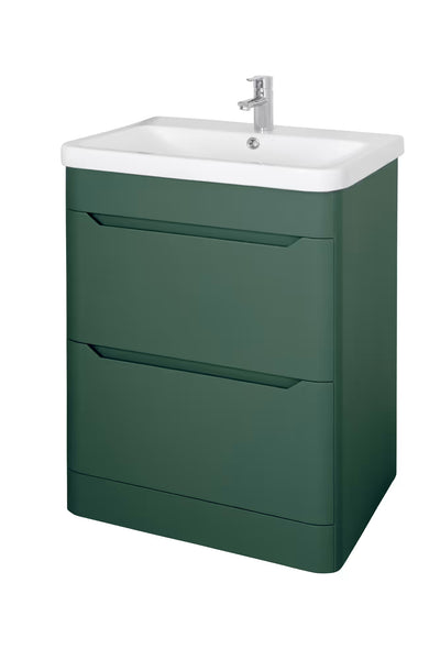 Eve Green 600mm Floor Standing Unit & Basin