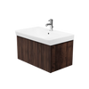 Soho Walnut 800mm Wall Hung Unit & Basin