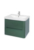 Eve Green 600mm Wall Hung Unit & Basin