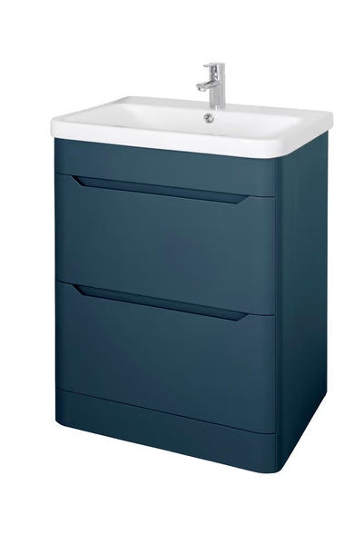 Eve Navy 600mm Floor Standing Unit & Basin