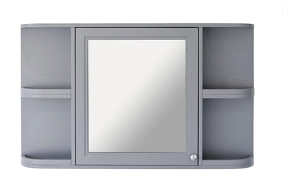 Merrion 1170mm mirror cabinet in grey