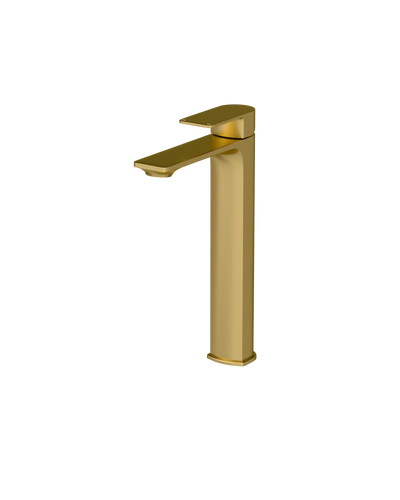 Ezra Tall Basin Mixer Brushed Brass 3