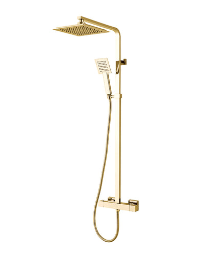 Roma Thermostatic Shower Valve Brushed Brass