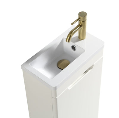 Accera Mini Floor Standing Vanity Unit - Silk White - Bathroom Store Ireland