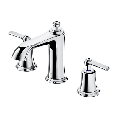 Armance Traditional 3-Hole Basin Mixer Tap - Chrome - AM5214CR - Omnires