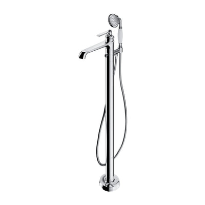 Armance Traditional Floor-Standing Bath Mixer Tap - Chrome - AM5233CR - Omnires