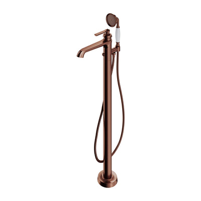 Armance Traditional Floor-Standing Bath Mixer Tap - Antique Copper - AM5233ORB - Omnires