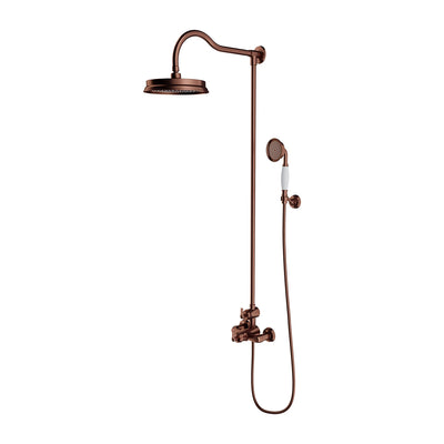 Armance Traditional Thermostatic Exposed Shower System - Antique Copper - AM5244-6ORB - Omnires