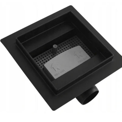 Black Linear Square Shower Drain - Details