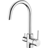 Kitchen tap with water filter connection - Chrome - Deante