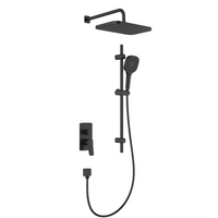 Malaga Concealed Rainshower Set with Sliding Rail - Black - KFA