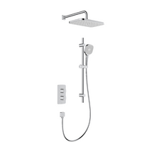Malaga Concealed Thermostatic Rainshower Set with Sliding Rail - Chrome - KFA