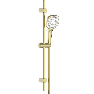 Malaga Sliding Shower Set — Brushed Gold