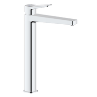 Malaga Standing Countertop Washbasin Mixer + Click Clack Drain - Chrome - KFA