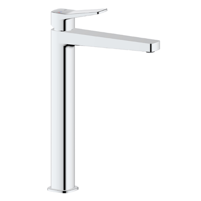 Malaga Standing Countertop Washbasin Mixer + Click Clack Drain - Chrome - KFA