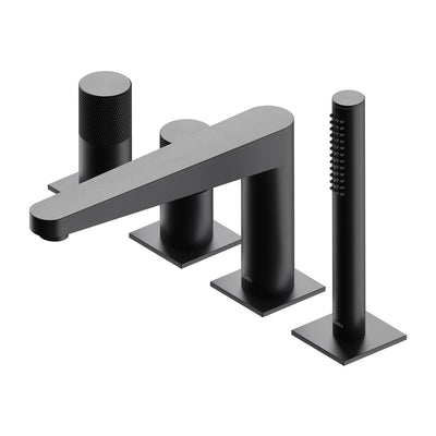 Contour 4-Hole Bath Mixer Tap - Anthracite - CT8032AT - Omnires