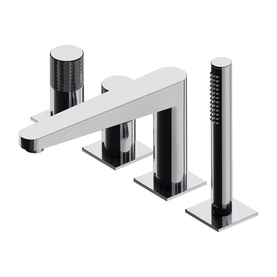 Contour 4-Hole Bath Mixer Tap - Chrome - CT8032CR - Omnires