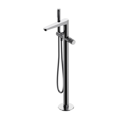 Contour Floor-Standing Bath Mixer Tap - Chrome - CT8033CR - Omnires