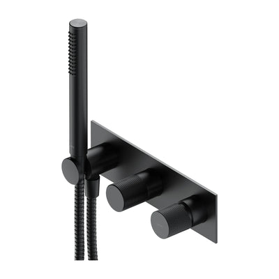 Contour Concealed Bath and Shower Mixer with Hand Shower - Anthracite - CT8035-1AT - Omnires