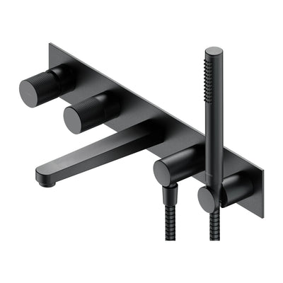 Contour 5-Hole Concealed Bath Mixer - Anthracite - CT8037-1AT - Omnires