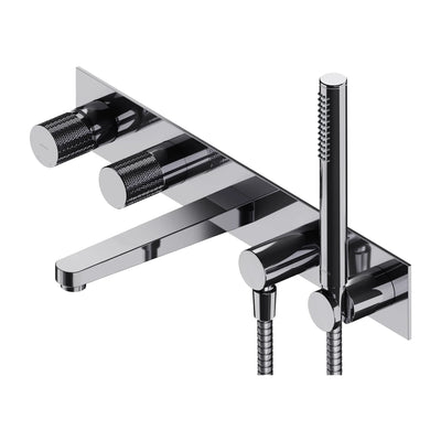 Contour 5-Hole Concealed Bath Mixer - Chrome - CT8037-1CR - Omnires