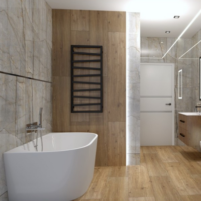Caldera Freestanding Bath in Bathroom