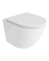 Cassiopeia White Rimless Wall Hung Toilet